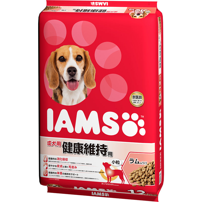 マース アイムス 成犬用 健康維持用 ラム＆ライス 小粒 12kg – ペット 