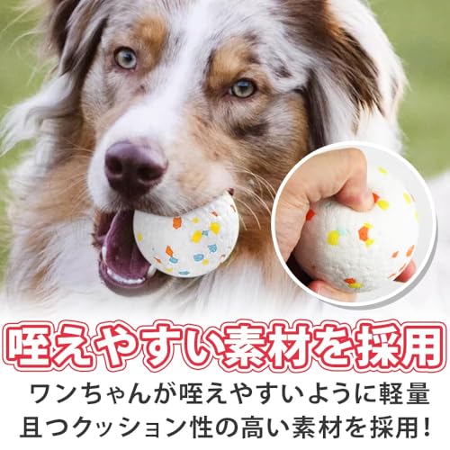 噛むおもちゃ ボール 2個