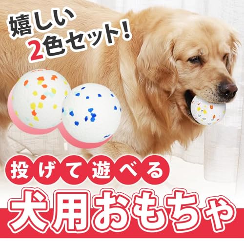 噛むおもちゃ ボール 2個